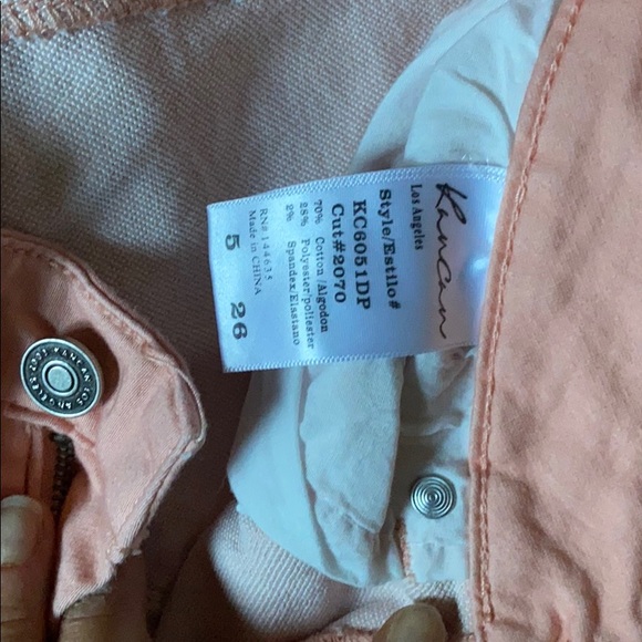 Salmon skinny jeans kancan zip bottoms - Picture 5 of 6